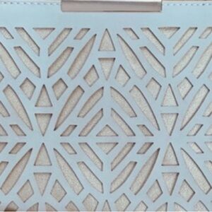 ⭐️Gorgeous Taupe Clutch with gold accent new with tags